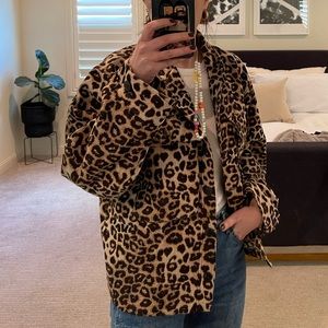 Anine Bing Flynn Leopard Jacket Women’s size XS